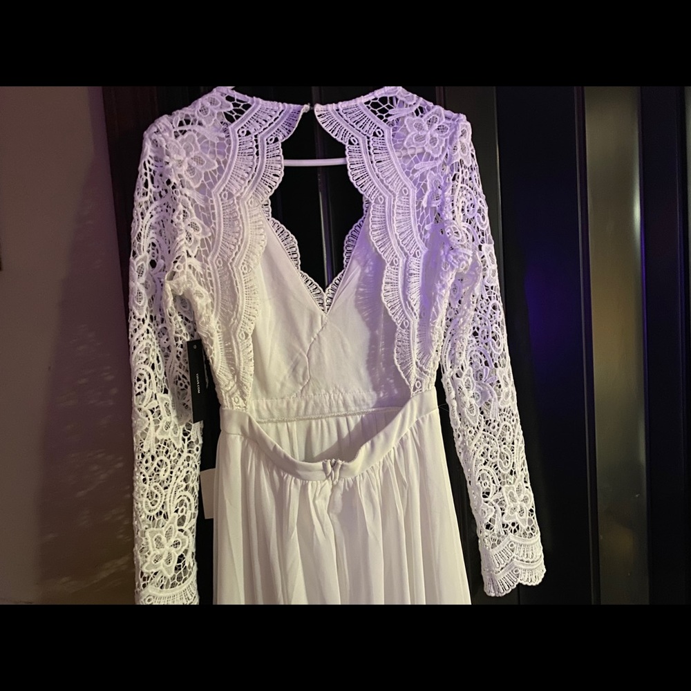 White wedding/formal dress.